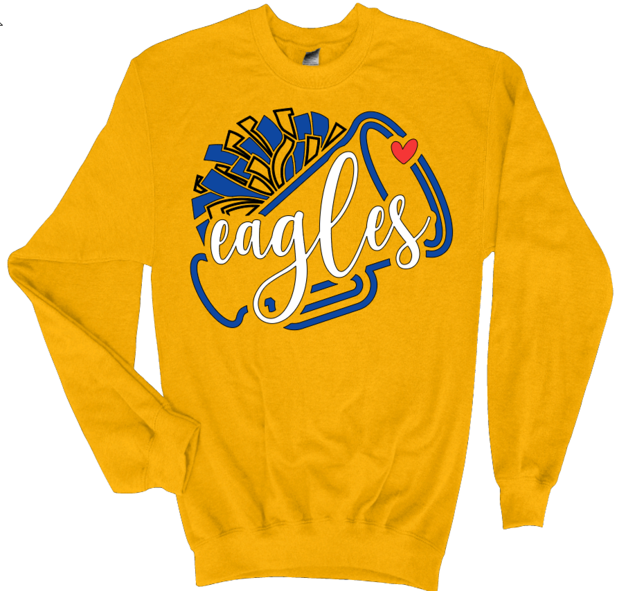 Youth Eagles Megaphone Sweatshirt