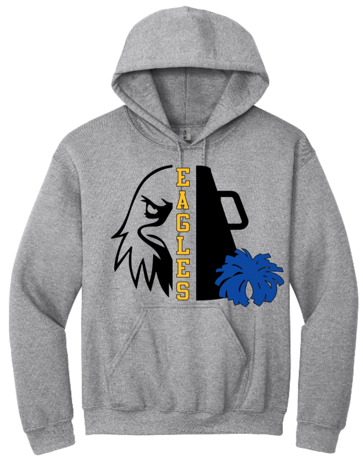 Adult Half Eagle Half Megaphone Hoodie