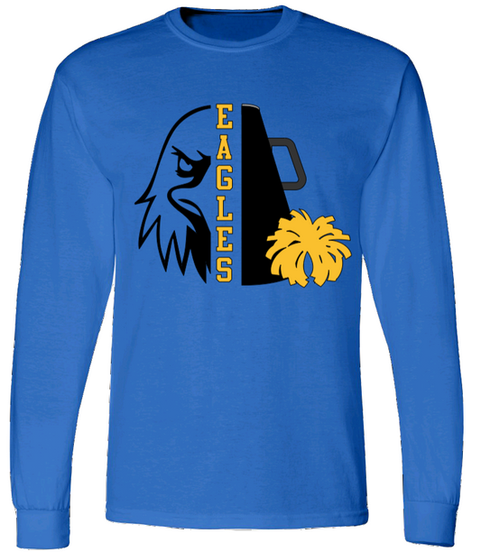 Adult Half Eagle Half Megaphone Long Sleeve