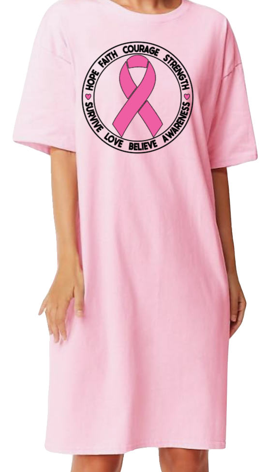 Hope, Faith Courage, Strength Sleep Shirt