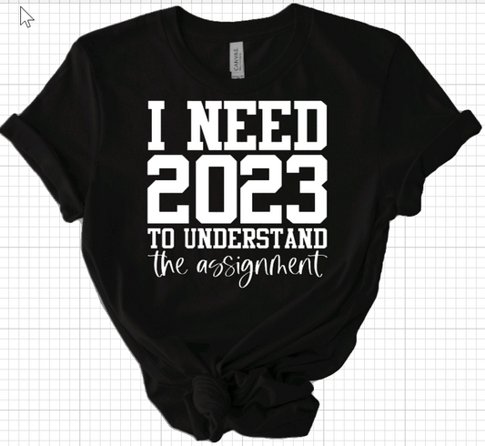 I Need 2023 To Understand the Assignment