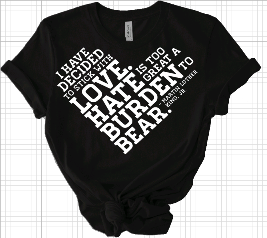 Love Over Hate Short Sleeve Tee