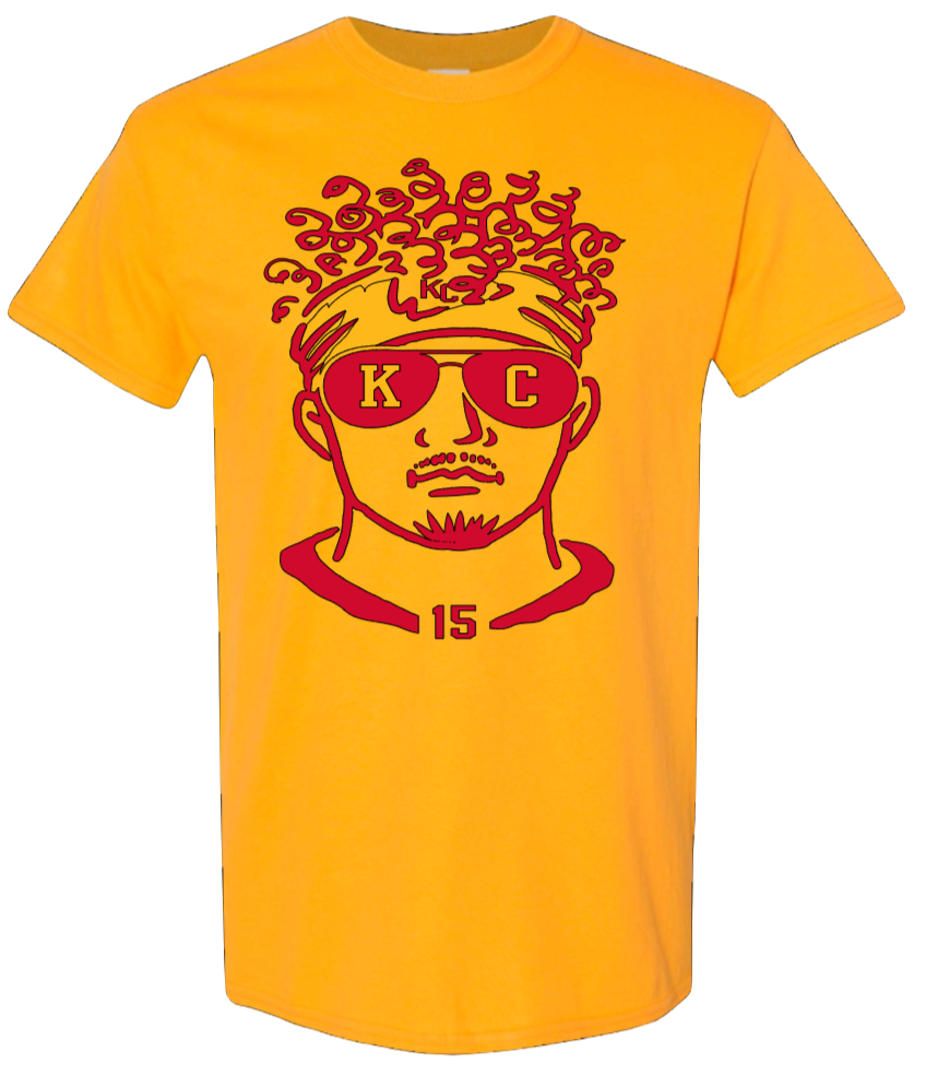Mahomes in Gold Short Sleeves
