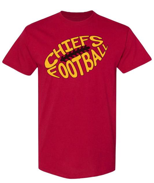 Chiefs Football Red Short Sleeves